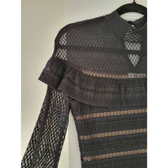 Nightcap mariabella black lace ruffle dress 2 - Picture 6 of 12